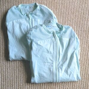 2 teal sleepea sleep sacks